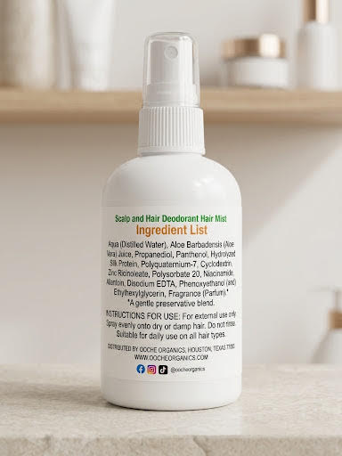 Ooche Organics- Scalp And Hair Deodorant Fragrance Hair Mist